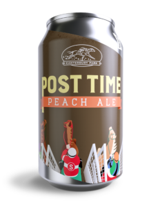 New beer Post Time Peach Ale Canterbury Park Badger Hill