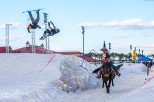 Extreme Horse Skijoring comes to Canterbury Park on Feb. 23, 2019.