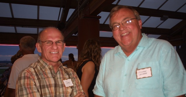 Doug Schoepf (L) with long-time friend Richard Grunder