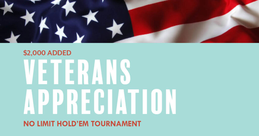 Veterans Day NLH Tournament November 11